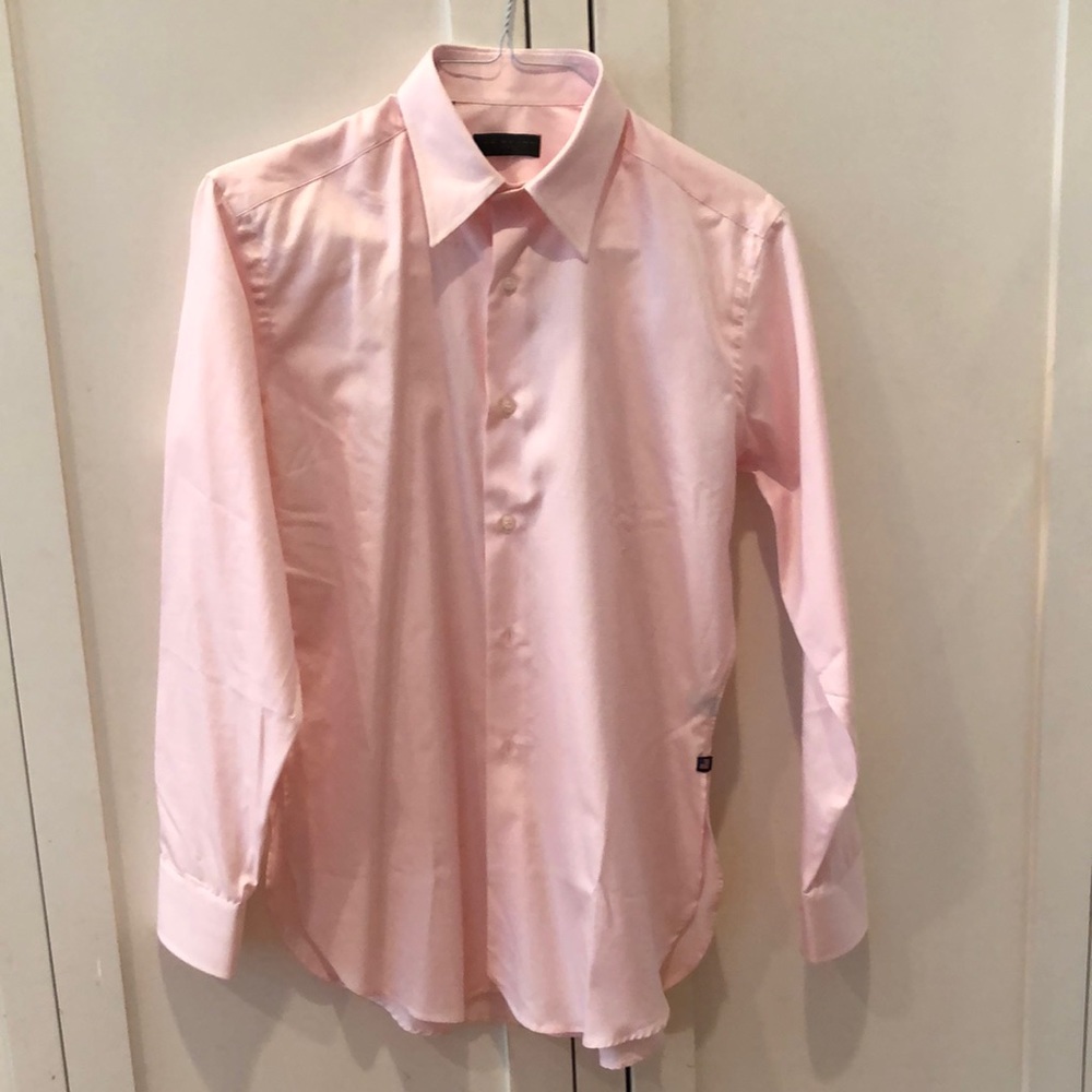 Ike Behar custom tailored dress shirt, pink, womens, based on size 10, NWOT
